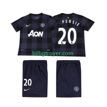 Billige Fotballdrakter Manchester United V PERSIE 20 2013 2014 Barn Retro Bortedraktsett Kortermet